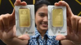 Harga emas Antam tetap stabil pada 3 Mei 2026, dengan harga 1 gram di level Rp2.796.000.
