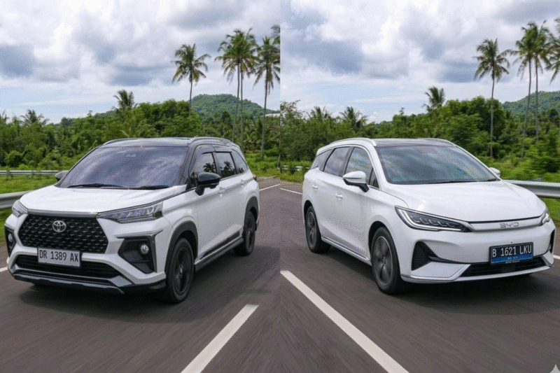 Toyota Veloz Hybrid dan BYD M6 bersaing di segmen mobil keluarga elektrifikasi dengan teknologi berbeda