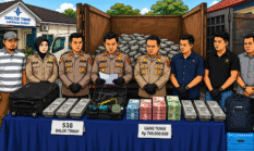 Polisi Tangkap Sepuluh Perampok Gudang Smelter Timah Bangka