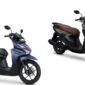 Perbandingan tampilan Honda BeAT dan Yamaha Gear 125 sebagai skutik entry level di Indonesia.