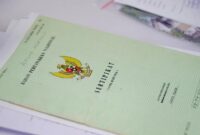 Ilustrasi dokumen sertifikat tanah yang digunakan dalam proses balik nama hibah di BPN (Foto: Dok Kementerian ATR/BPN )