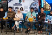 SPPG 01 Kecamatan Pondok Tinggi menggelar perayaan hari jadi ke-1 dengan melibatkan berbagai pemangku kepentingan di Sungai Penuh, Sabtu (16/5/2026).