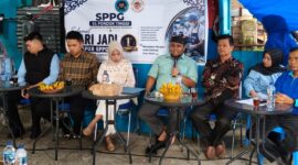SPPG 01 Kecamatan Pondok Tinggi menggelar perayaan hari jadi ke-1 dengan melibatkan berbagai pemangku kepentingan di Sungai Penuh, Sabtu (16/5/2026).