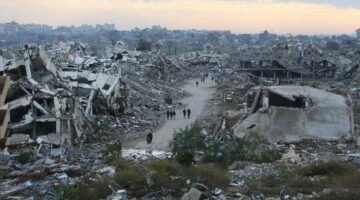 Foto: Kerusakan di Gaza akibat serangan Israel (AFP/EYAD BABA)