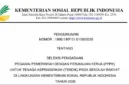 Tampilan pengumuman resmi Kemensos Nomor 1996/1/KP.01.01/06/2026 tentang seleksi PPPK tenaga kependidikan Sekolah Rakyat tahun 2026. (Sumber: foto : kemensos.go.id)