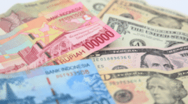 Pergerakan kurs rupiah terhadap dollar AS pada perdagangan hari ini.(Foto : canva.com)