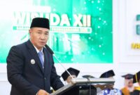 Wako Sungai Penuh Alfin menghadiri dan memberikan sambutan pada Wisuda XII IAIN Kerinci di Aula Digital Perpustakaan IAIN Kerinci, Kamis (18 Juni 2026).