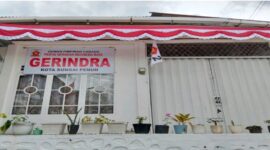 Tampak depan kantor DPC Partai Gerindra Kota Sungai Penuh( Foto : Dok,DPC Partai Gerindra Sungai Penuh)