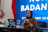 Kepala Badan Gizi Nasional (BGN) Nanik Sudaryati Deyang menyampaikan langkah efisiensi anggaran program Makan Bergizi Gratis (MBG) di Jakarta, Kamis (4/6/2026). (Foto: Retno Ayuningrum)