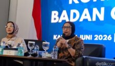 Kepala Badan Gizi Nasional (BGN) Nanik Sudaryati Deyang menyampaikan langkah efisiensi anggaran program Makan Bergizi Gratis (MBG) di Jakarta, Kamis (4/6/2026). (Foto: Retno Ayuningrum)