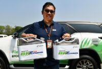 Ilustrasi pengisian BBM dengan campuran bioetanol 5 persen di SPBU sebagai bagian dari kebijakan ESDM (Foto: Pertamina)