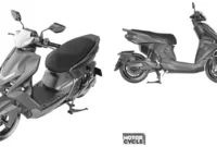 Desain paten skuter listrik terbaru Yamaha yang mengusung tampilan kompak, modern, dan praktis untuk penggunaan harian.(Foto : gaadiwaadi.com)