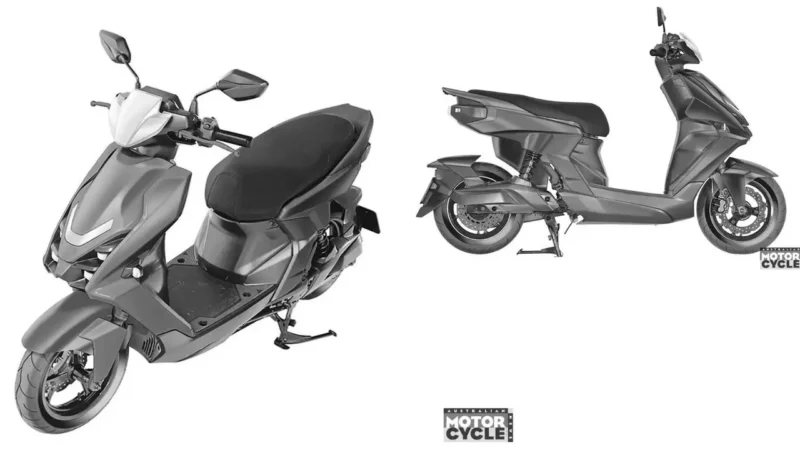 Desain paten skuter listrik terbaru Yamaha yang mengusung tampilan kompak, modern, dan praktis untuk penggunaan harian.(Foto : gaadiwaadi.com)
