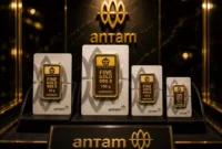 Pergerakan harga emas Antam yang menguat pada perdagangan 22 Juli 2026.(Foto : ilustrasi oleh AI)