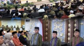 Hardizal menghadiri Rapat Paripurna Istimewa HUT ke-80 Pemerintah Kota Jambi, Selasa (2/6/2026).