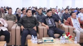 Ketua DPRD Kota Sungai Penuh Hutri Randa menghadiri permainan KIM Hari Bhayangkara ke-80 Polres Kerinci. (Foto: Dok. DPRD Kota Sungai Penuh)
