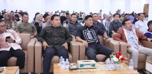 Ketua DPRD Kota Sungai Penuh Hutri Randa menghadiri permainan KIM Hari Bhayangkara ke-80 Polres Kerinci. (Foto: Dok. DPRD Kota Sungai Penuh)