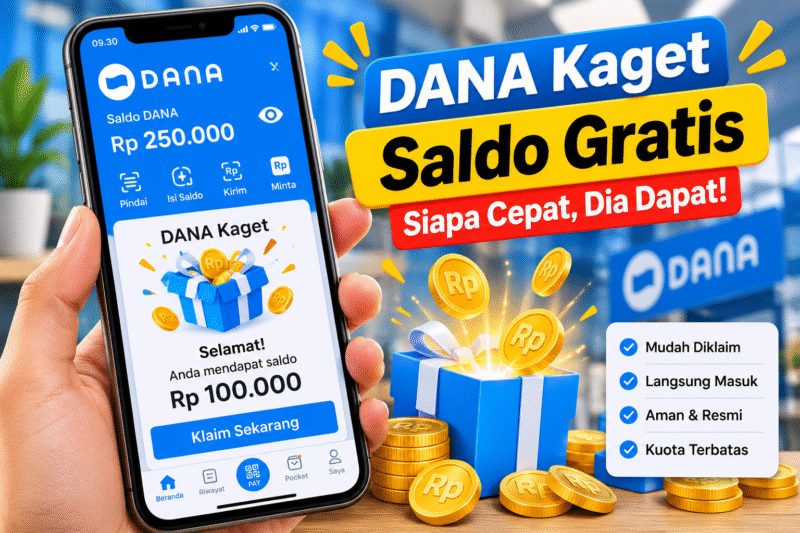 Ilustrasi fitur DANA Kaget yang memungkinkan pengguna berbagi saldo digital melalui tautan dengan sistem siapa cepat dia dapat. ( Foto AI)