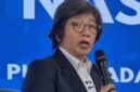 Wakil Kepala BGN Agustina Arumsari mengungkap temuan SPPG yang memiliki dua rekening virtual saat konferensi pers di Jakarta.(Foto : CNN Indonesia/ Dela Naufalia)