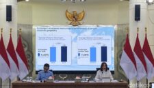 Menteri Pariwisata Widiyanti Putri Wardhana (kanan) bersama jajaran saat konferensi pers memaparkan pertumbuhan kunjungan wisatawan mancanegara di Jakarta, 2026.(Foto : Muhammad Lugas Pribady/detikcom)