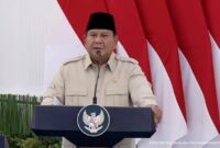 Presiden Prabowo Subianto memaparkan percepatan implementasi ekspor satu pintu SDA lewat PT Danantara Sumberdaya Indonesia (DSI) dalam Sidang Kabinet Paripurna, Jakarta, Senin (20/7/2026).(Foto: dok. YouTube Setpres)