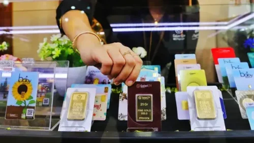 Harga emas Pegadaian dari Galeri24, Antam, dan UBS kompak naik pada Senin, 17 Agustus 2026.(Foto : Liputan6.com/Angga Yuniar)