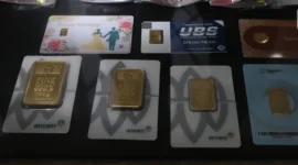 Harga emas Antam, Galeri24, dan UBS di Pegadaian kembali turun pada Sabtu (29/8/2026).(Foto : Liputan6.com/Angga Yuniar)
