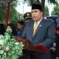 Hutri Randa membacakan teks Proklamasi pada upacara HUT RI ke-81.