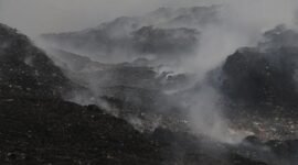 Kabut asap akibat kebakaran hutan dapat meningkatkan risiko gangguan pernapasan dan ISPA.(Foto : CNN Indonesia/Adhi Wicaksono)