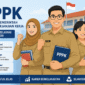 Ilustrasi guru PPPK yang menjalankan tugas dan mengabdi untuk pendidikan Indonesia.(Foto : Ilustrasi AI)