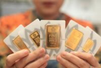 Harga emas Antam naik Rp20.000 menjadi Rp2,71 juta per gram pada Selasa (11/8/2026).(Foto: ANTARA FOTO/Reno Esnir)