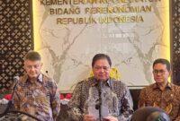 Airlangga Hartarto saat memberikan keterangan di Jakarta.(Foto: Ilyas Fadilah/detikcom)