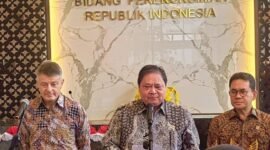 Airlangga Hartarto saat memberikan keterangan di Jakarta.(Foto: Ilyas Fadilah/detikcom)