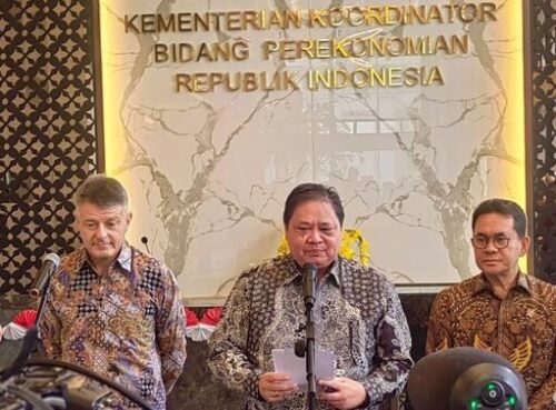 Airlangga Hartarto saat memberikan keterangan di Jakarta.(Foto: Ilyas Fadilah/detikcom)