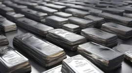 Harga perak Antam hari ini turun Rp2.340 menjadi Rp41.860.(Foto : Ilustrasi perak-silver by AI/liputan6.com)