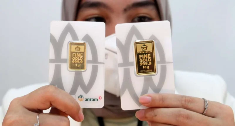 Harga emas Antam dan buyback Selasa 15 September 2026.(Foto : KONTAN/Carolus Agus Waluyo)