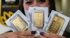 Harga emas Antam hari ini berada di level Rp2.640.000 per gram.(Foto : ANTARA/GALIH PRADIPTA)