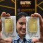 Harga emas Antam hari ini, Minggu (13/9/2026), tetap Rp2.604.000 per gram.(Foto Ilustrasi emas antam/kompas.com)
