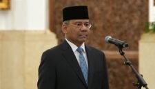 Presiden Prabowo Subianto melantik Suahasil Nazara sebagai Menteri Keuangan di Istana Negara, Jakarta, Senin (14/9/2026).