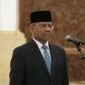 Presiden Prabowo Subianto melantik Suahasil Nazara sebagai Menteri Keuangan di Istana Negara, Jakarta, Senin (14/9/2026).
