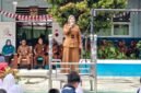 Kunjungan Tim Penggerak PKK Kota Sungai Penuh ke SMPN 8 Sungai Penuh dalam kegiatan Program 3S.