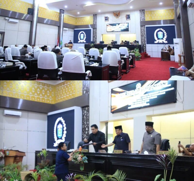 Ketua DPRD Kota Sungai Penuh Hutri Randa memimpin rapat kerja gabungan pembahasan perubahan KUA dan PPAS Tahun Anggaran 2026.(Foto : Humas Dprd Kota Sungai Penuh)
