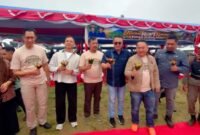 Wali Kota Sungai Penuh Alfin menghadiri pembukaan Festival Kopi Kerinci Tanah Surga 2026 di Kayu Aro.(Foto : Diskominfosta Sungai Penuh)