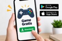 Pengguna perlu memilih platform resmi saat download game gratis di HP untuk menjaga keamanan perangkat dan data pribadi.( Foto : ilustrasi AI)
