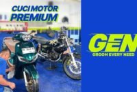 GEN Autocare menghadirkan layanan cuci motor dengan air bersih dari sumber mata air dan fasilitas modern di Sungai Penuh.( Foto istimewa)