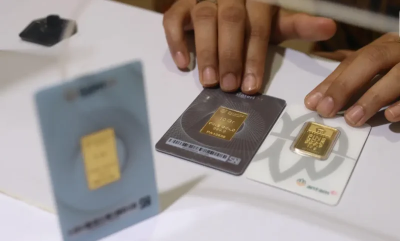 Harga emas Antam naik menjadi Rp2,58 juta per gram pada Rabu, 7 Oktober 2026.(Foto : Liputan6.com/Angga Yuniar)