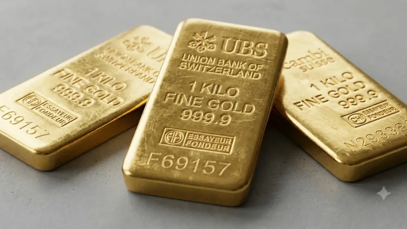 Harga emas dunia naik saat investor mencermati kebijakan suku bunga AS.(Foto : by AI/liputan6.com)
