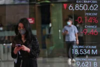 IHSG melemah pada perdagangan Rabu (28/10/2026), sementara saham BBCA dan ANTM menguat.(Foto : Liputan6.com/Angga Yuniar)