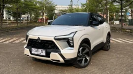 Mitsubishi New Xforce ICE menawarkan mesin 1.5L MIVEC, transmisi CVT, serta fitur keselamatan dan kenyamanan untuk menunjang aktivitas harian. (Foto : Liputan6.com/Septian Pamungkas)
