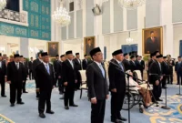 Presiden Prabowo Subianto melantik 26 tokoh sebagai anggota Wantimpres di Istana Negara, Jakarta, Jumat (2/10/2026).(Foto : Liputan6.com/ Lizsa Egeham)